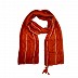 Wave design stripes hijab with two bold fringe's - Orange Wave design stripes hijab with two bold fringe's - Orange